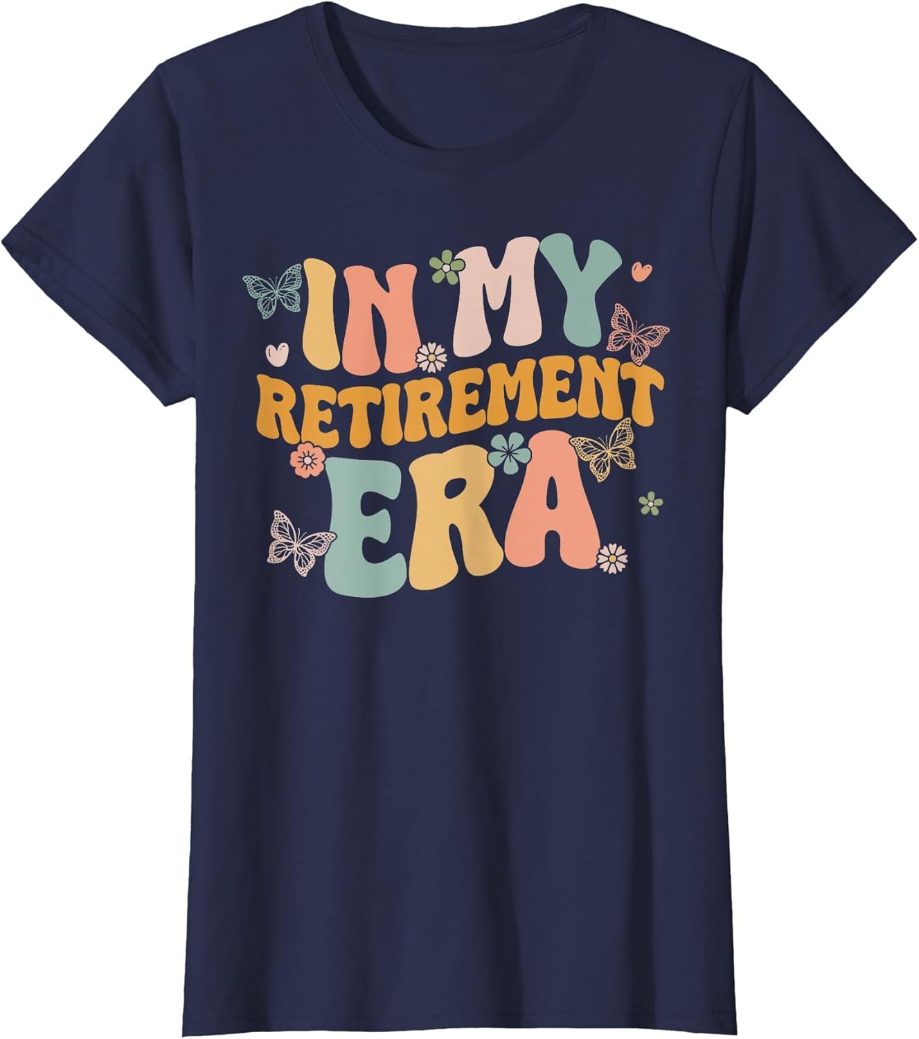 Groovy Floral in My Retirement Era Funny Women Retired Retro