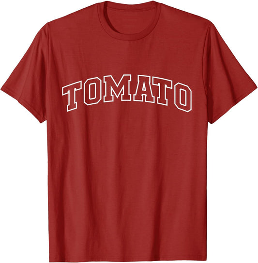 Tomato Funny Athletic Lettering Costume Gardener