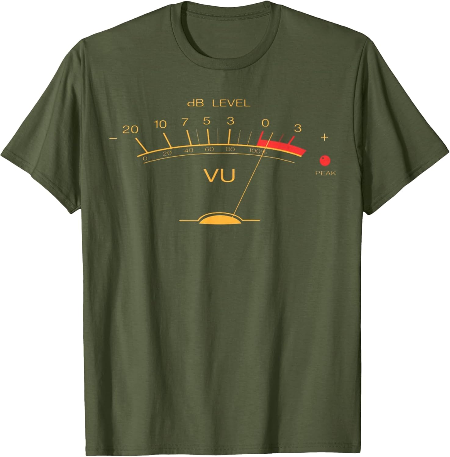 Audio Engineer Retro VU Meter Hi-Fi Vintage Stereo Music
