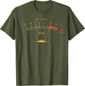 Audio Engineer Retro VU Meter Hi-Fi Vintage Stereo Music