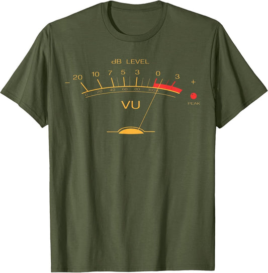 Audio Engineer Retro VU Meter Hi-Fi Vintage Stereo Music