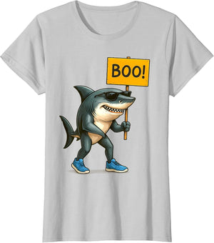Tralalero Shark Boo Sign – Funny Brainrot Halloween Costume