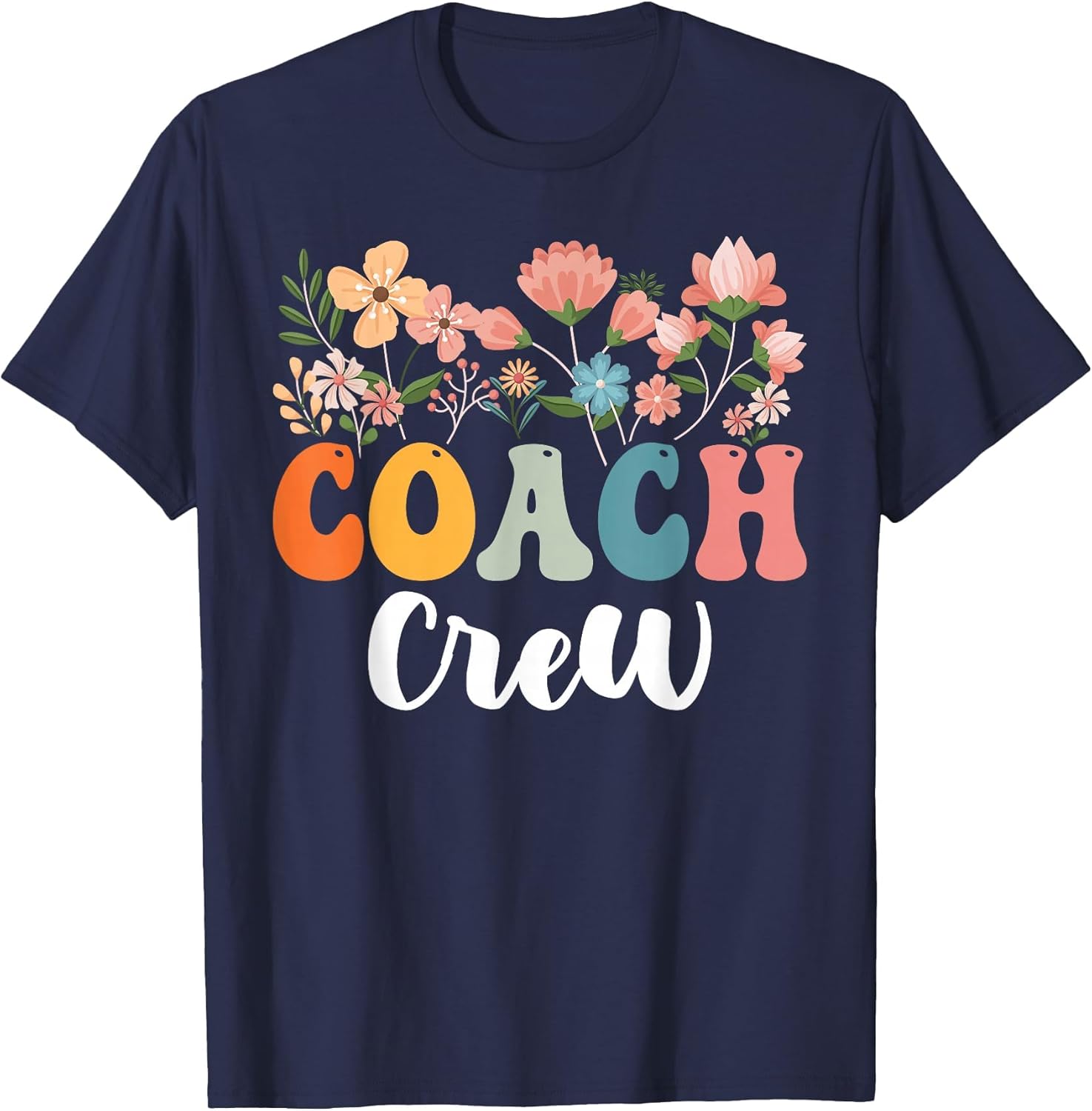 Coach Crew Team Retro Groovy Vintage First Day of School