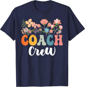Coach Crew Team Retro Groovy Vintage First Day of School