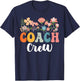 Coach Crew Team Retro Groovy Vintage First Day of School