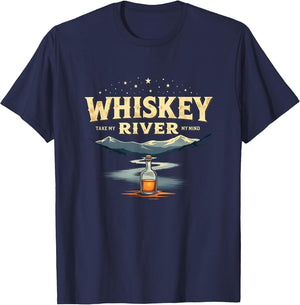 Whiskey River Take My Mind Outlaw Hillbilly Graphic