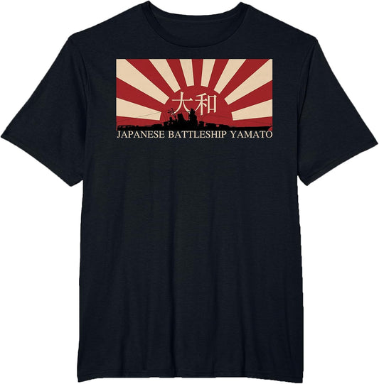 Japanese Battleship Yamato Rising Sun Flag