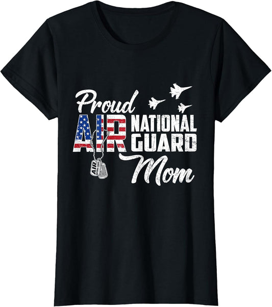 Proud Air National Guard Mom Flag US Family Matching