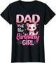 Dad of The Birthday Girl Cute Cat Lover Kitten Kid