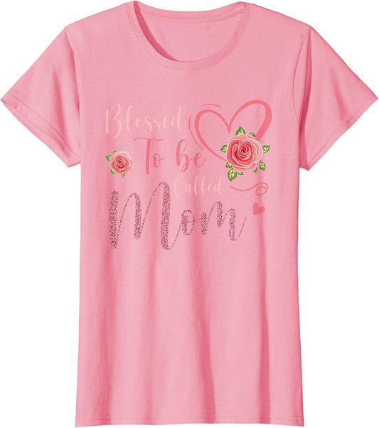 Blessed to Be Called Mom Cute Floral Women Mothers Day