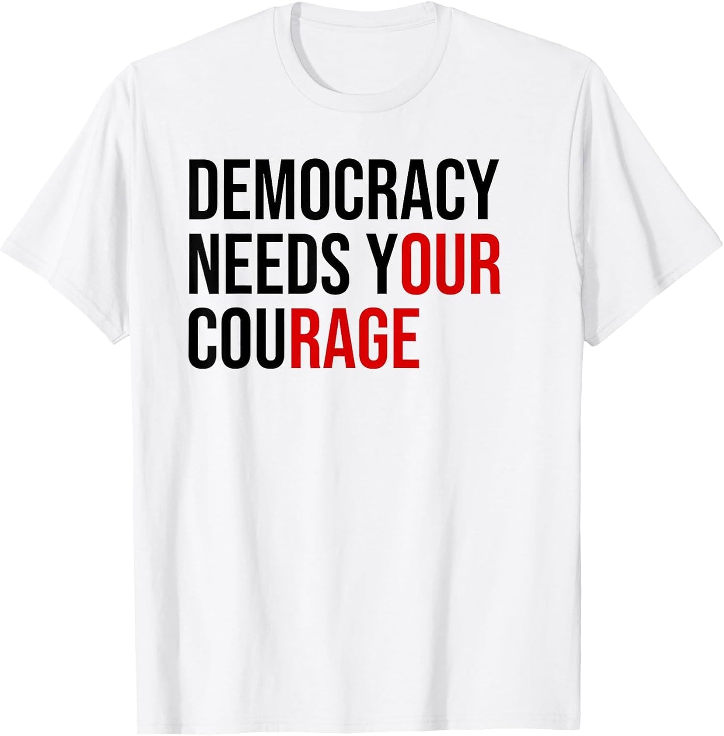 Democracy Needs Your Courage Sign Resist Fascism Protest