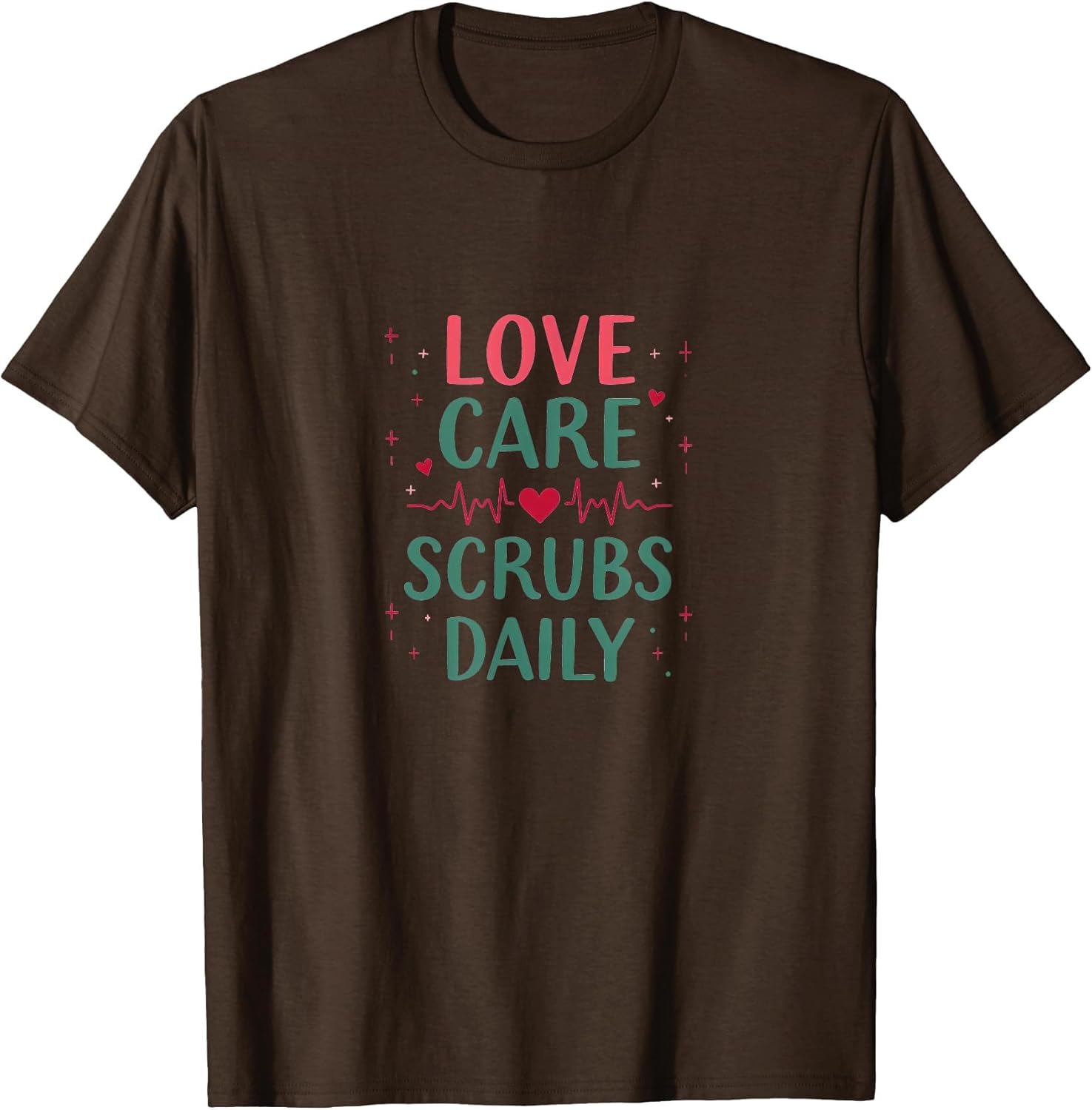 Love Care Scrubs Daily Valentine Nurse Design