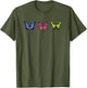 Beautiful Butterfly Shirt, Three Butterflies, Butterfly Trio