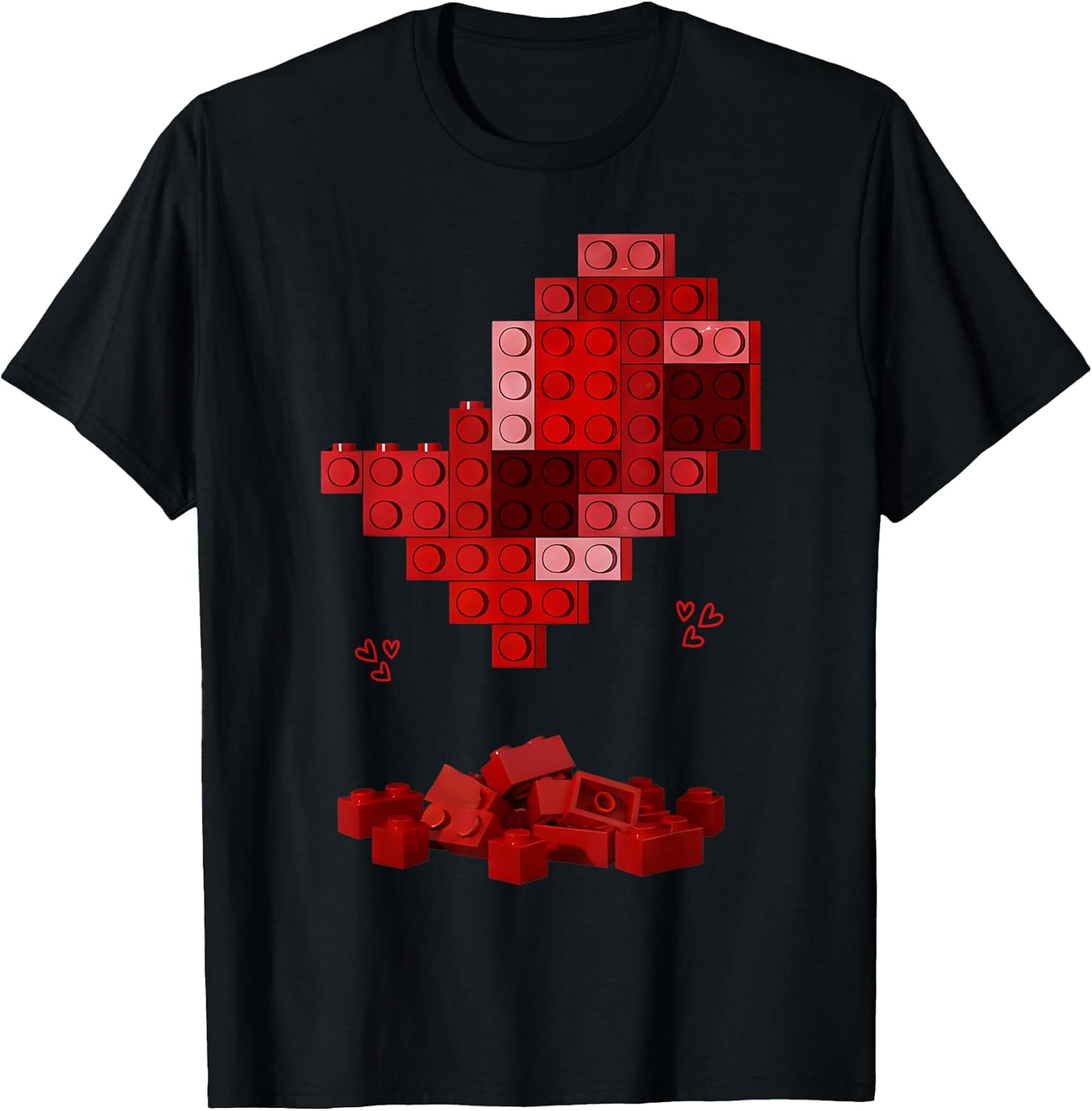 Heart Building Blocks Valentines Day Bricks Boy Kids Builder
