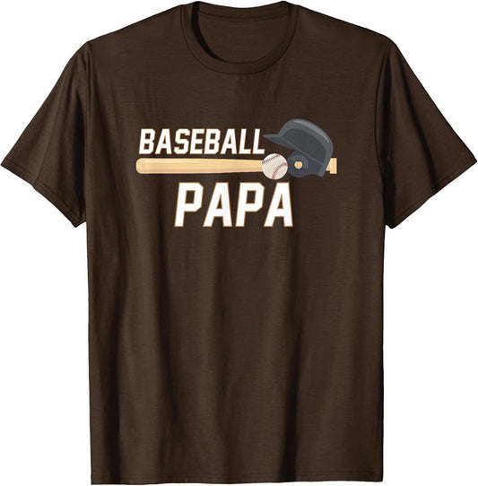 Baseball Papa Fathers Day Baseball Grandpa