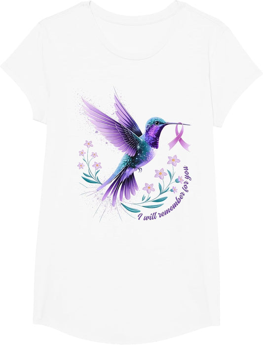 I Will Remember for You Hummingbird Alzheimer's Awareness