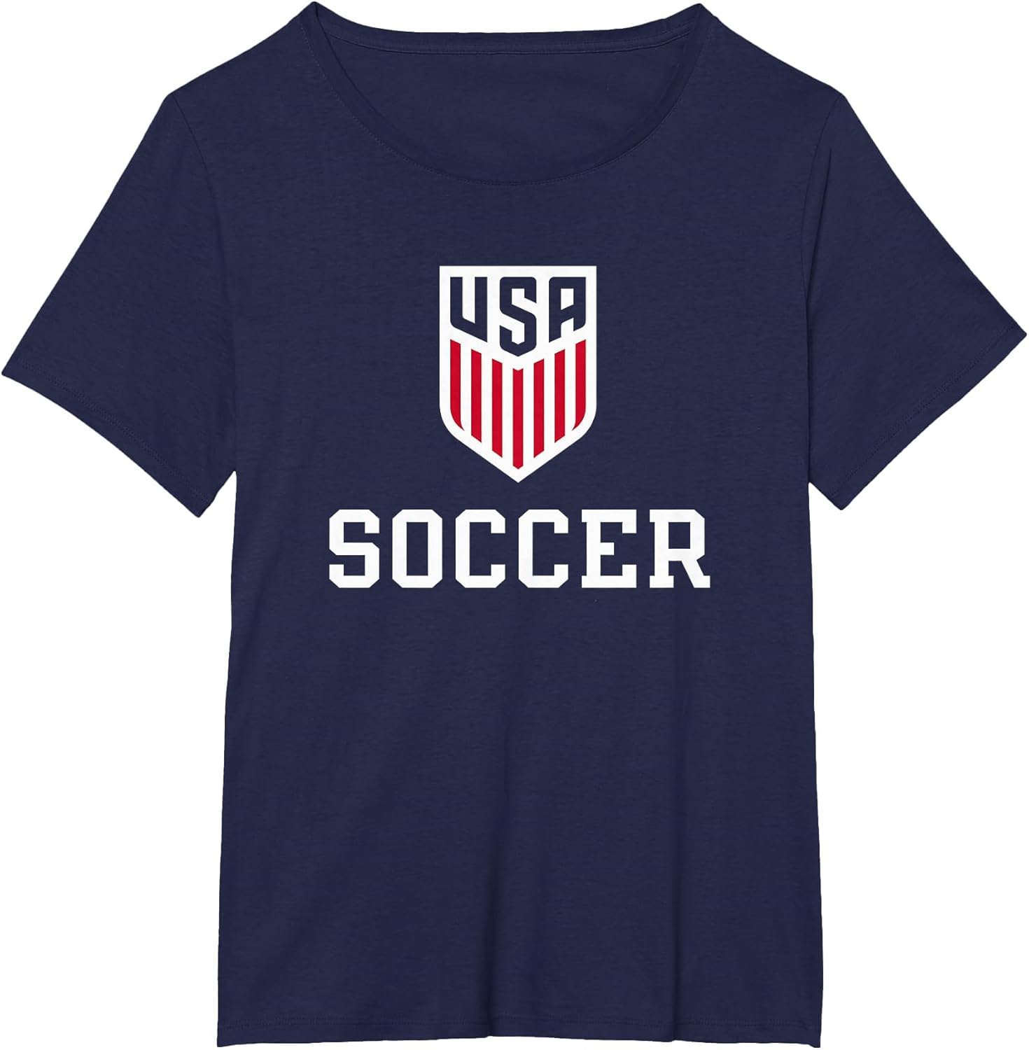 United States Soccer Icon Navy USMNT Officially Licensed , Women's Plus, Navy Blue, 4X