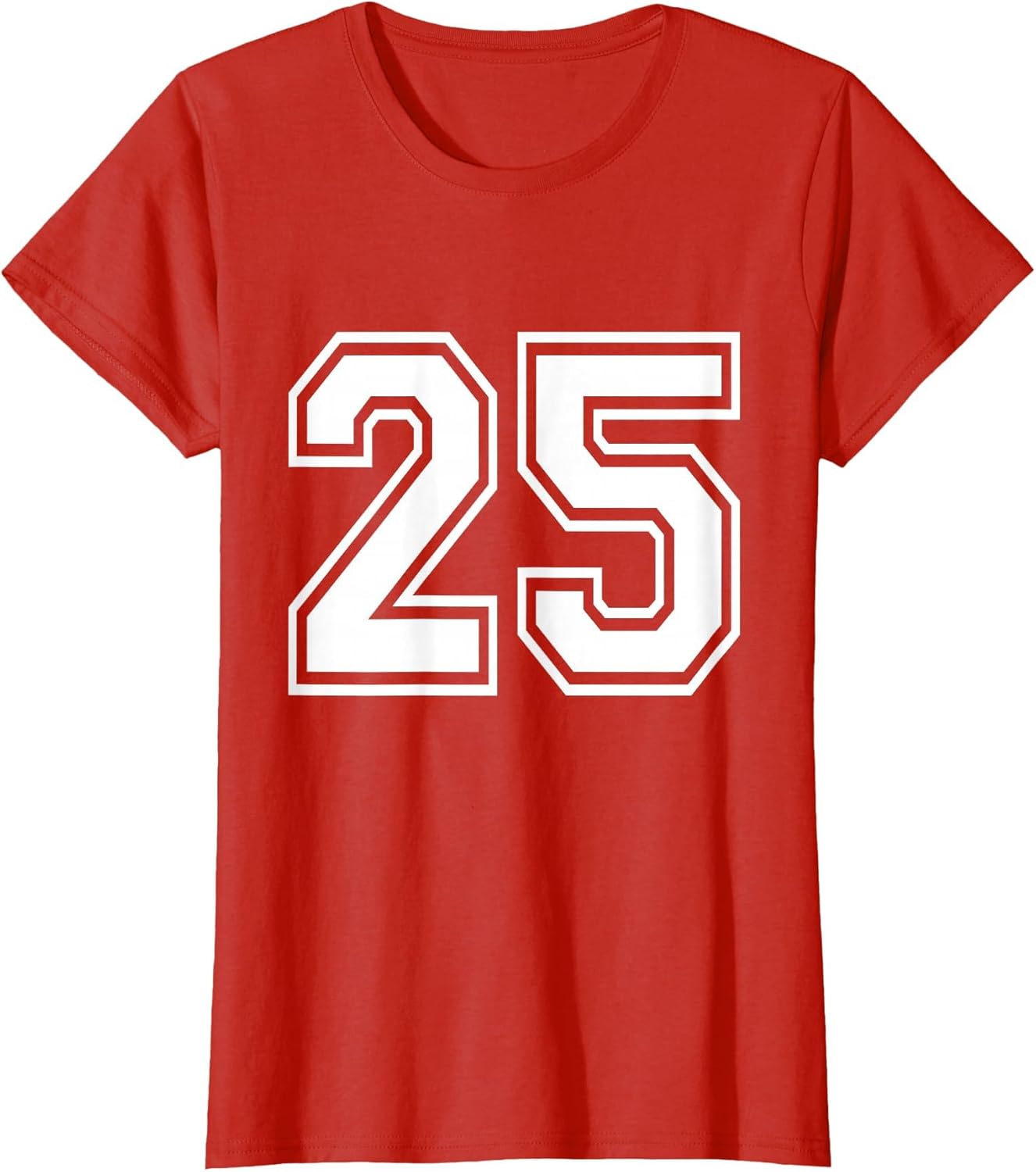 Number 25 Varsity Sports Team Jersey 25th Birthday 25 Years