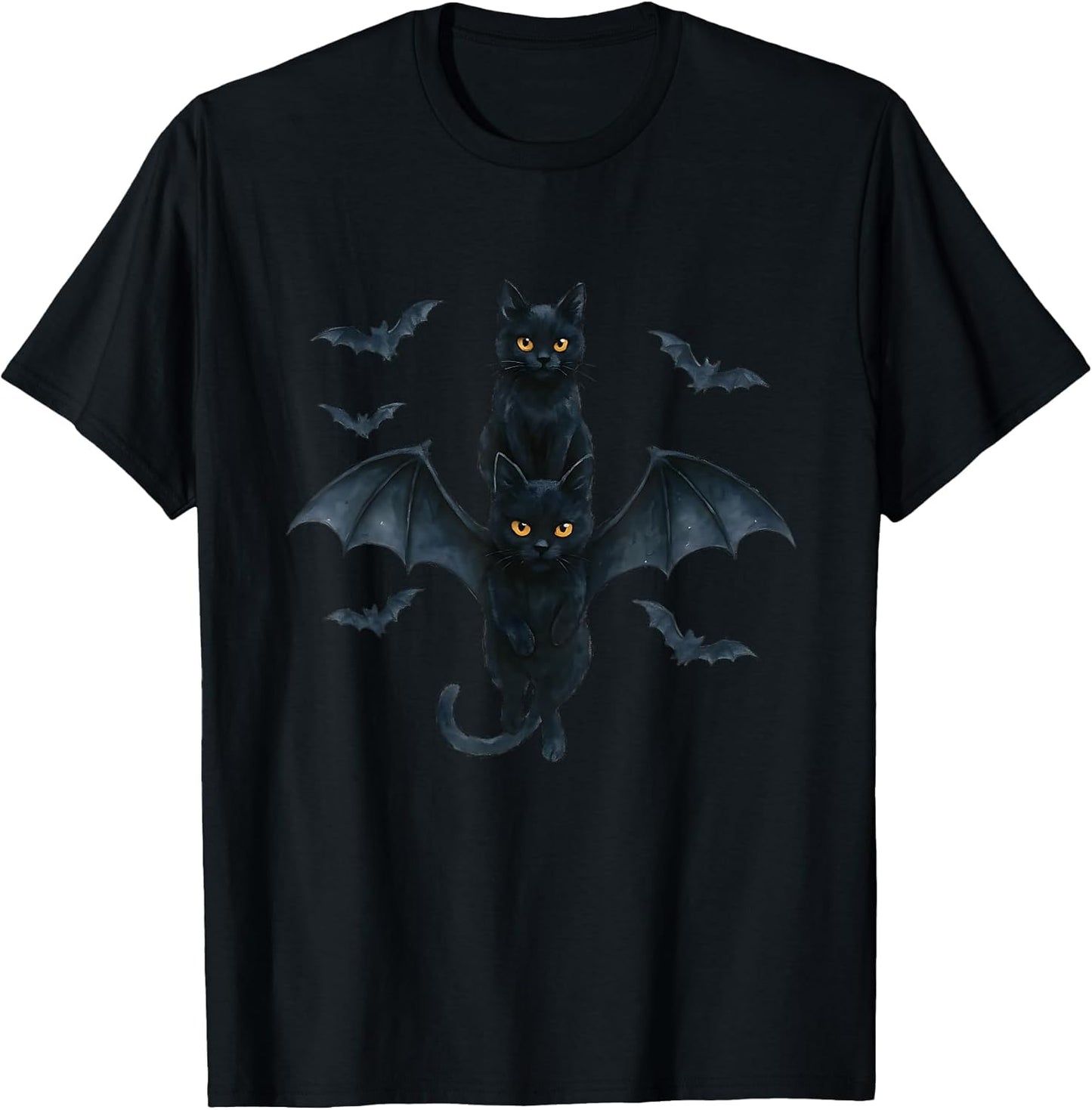 Vampire Cat with Bat Wings | Cute Spooky Halloween Design