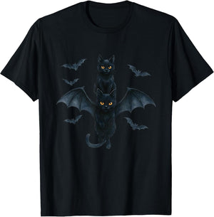Vampire Cat with Bat Wings | Cute Spooky Halloween Design
