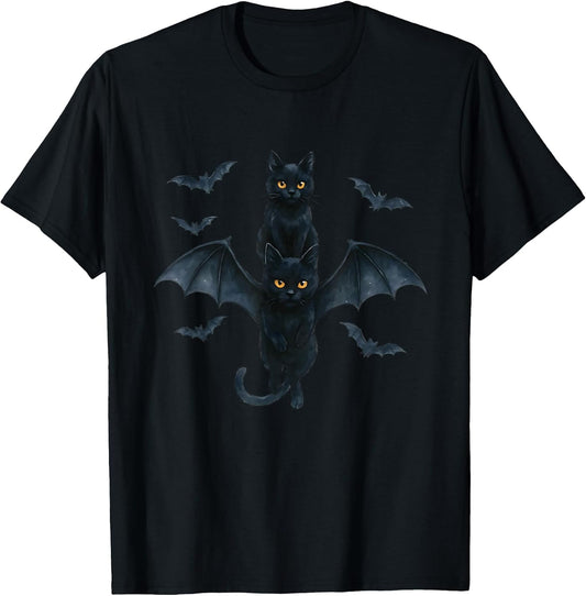 Vampire Cat with Bat Wings | Cute Spooky Halloween Design