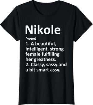 Nikole Definition Personalized Name Funny