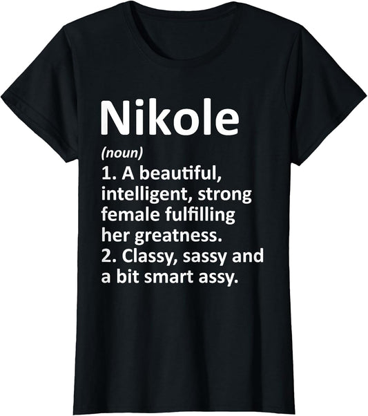Nikole Definition Personalized Name Funny
