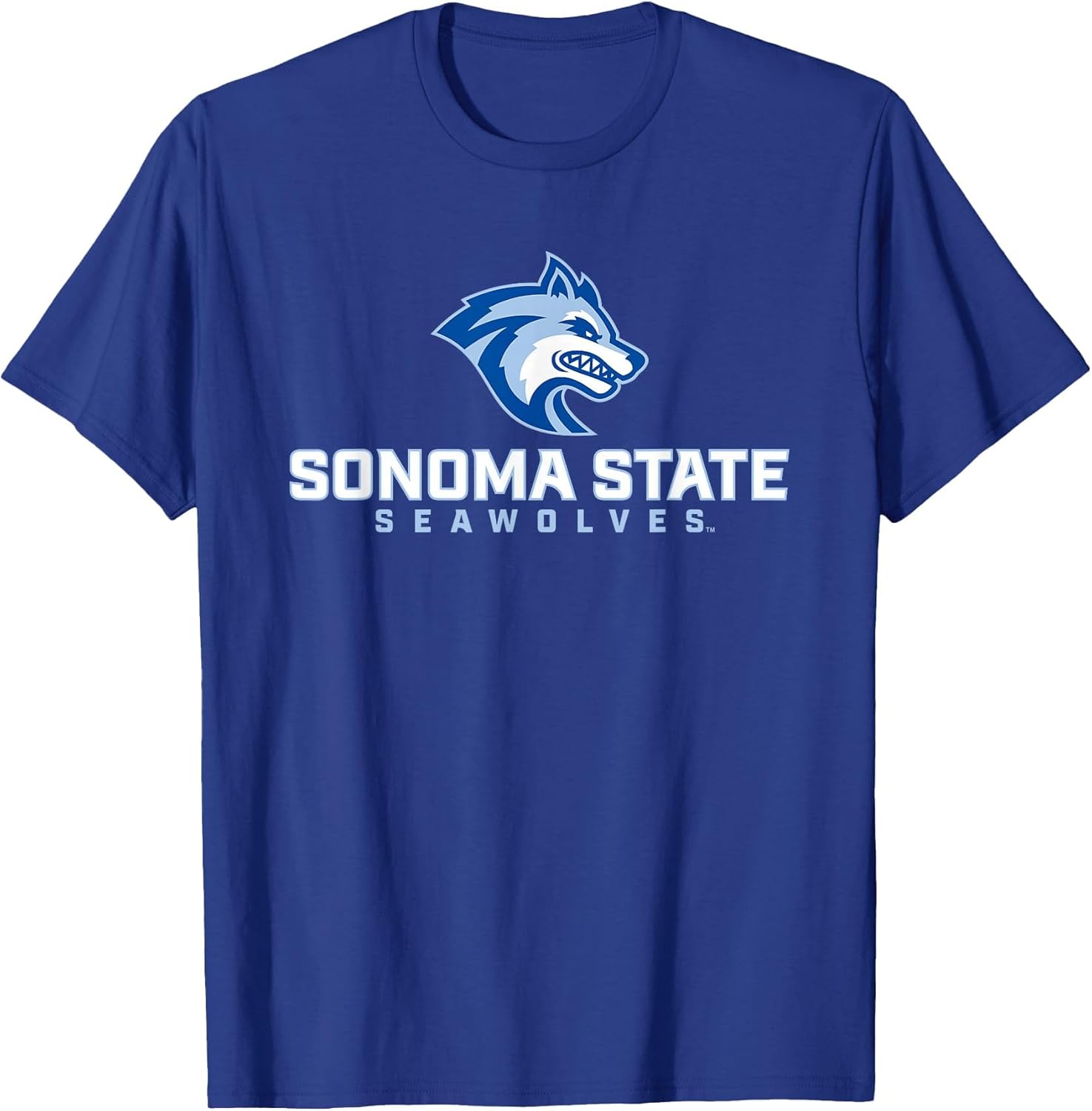 Sonoma State University Seawolves Stacked Seawolf Logo