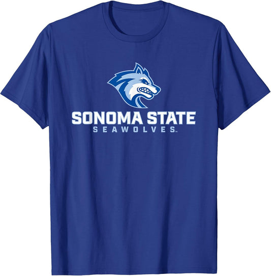 Sonoma State University Seawolves Stacked Seawolf Logo