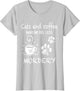 Cats and Coffee Make Me Feel Less Murdery Funny Cat Coffee