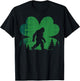 St Patricks Day Bigfoot Sasquatch Shamrock Men Women Kids