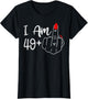 I Am 49 Plus 1 Middle Finger Funny 50th Birthday Women