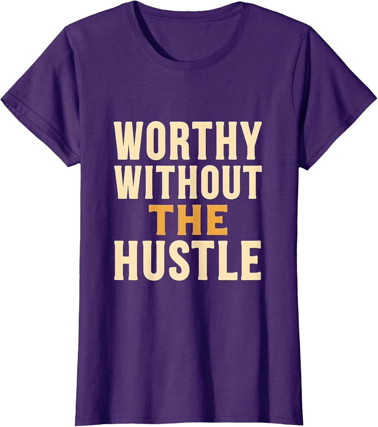 Worthy Without the Hustle Bold Affirmation Design