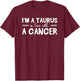 Taurus Gifts Astrology Shirts Love Cancer Girl Zodiac Sign