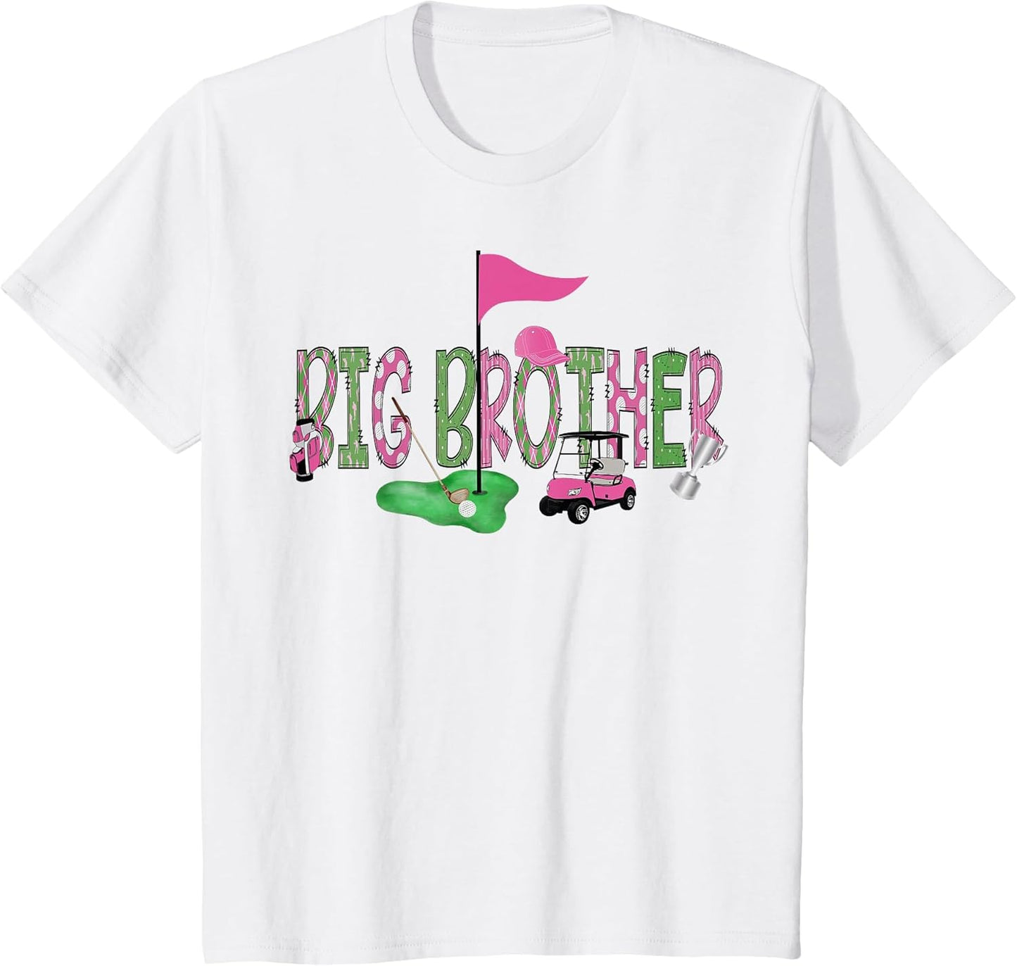 Golf Big Brother Pink Hole in One Golf 1St Birthday Girl