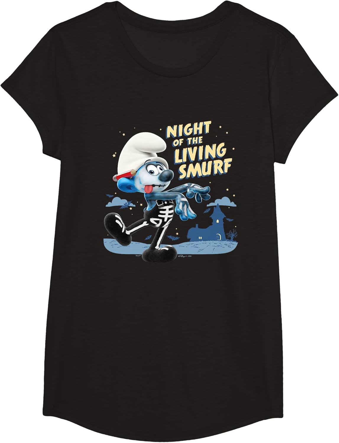 The Smurfs Halloween Night of The Living Smurf Zombie Logo
