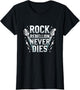 Rock Rebellion Never Dies 80s Band Design