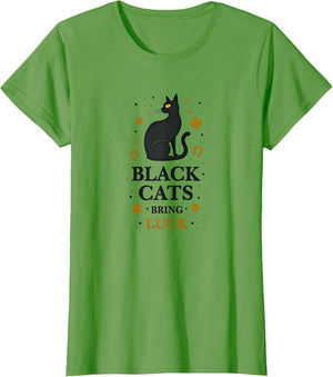 Black Cats Bring Luck Superstition Design