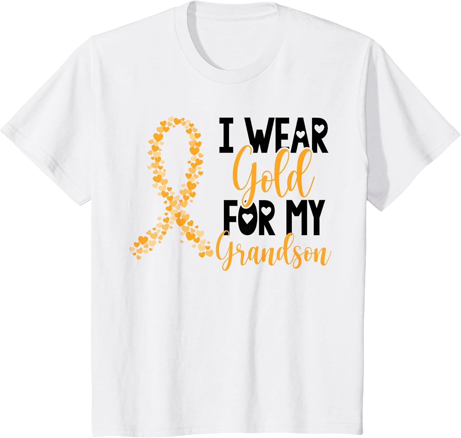 I Wear Gold for My Grandson Childhood Cancer Awareness
