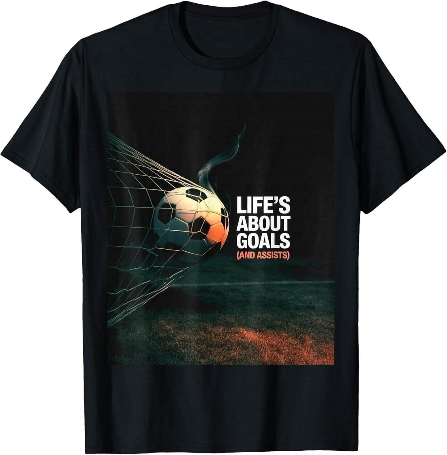 Life is About Soccer Goals Assists Quote Cool Football Gifts