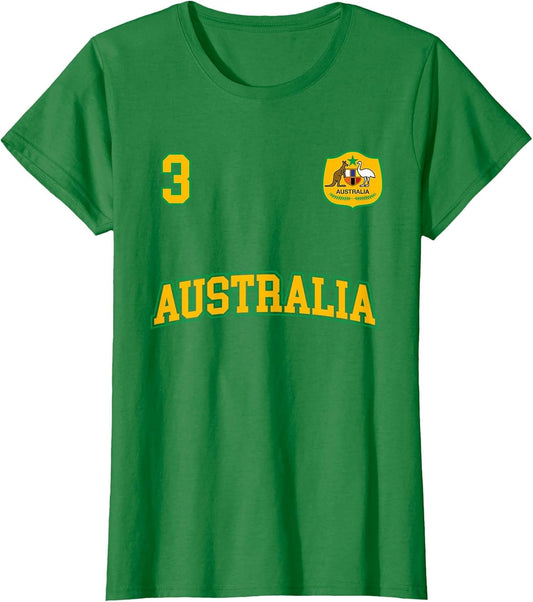 Australia Soccer Shirt No. 3 (+Back) Australian Sports Team