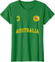 Australia Soccer Shirt No. 3 (+Back) Australian Sports Team