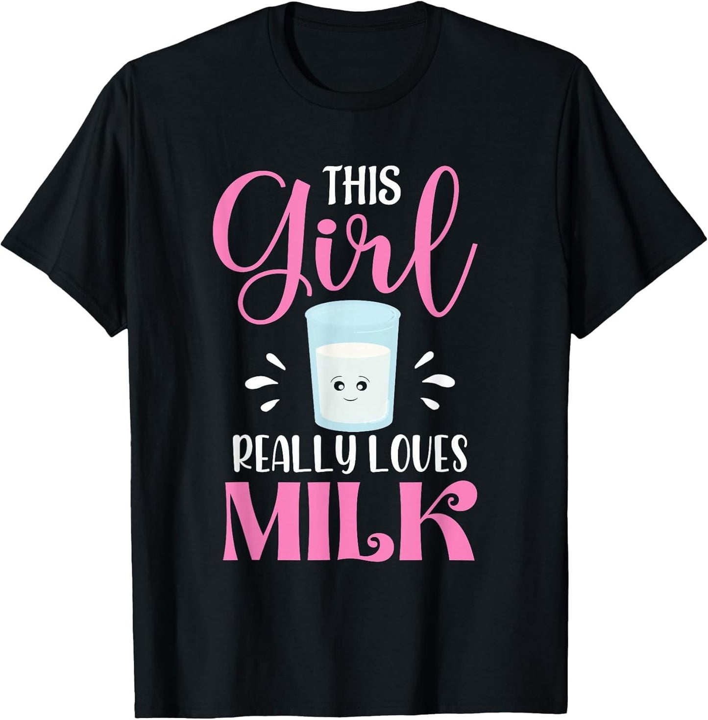 Milk Gift This Girl Really Loves Milk Shirt Funny Gift