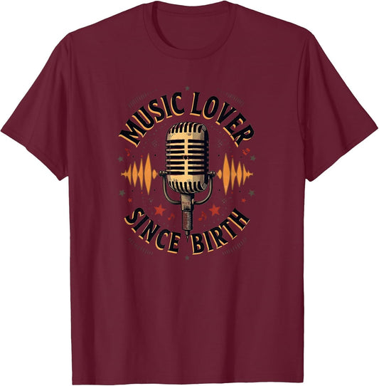 Music Lover Since Birth Vintage Band Design