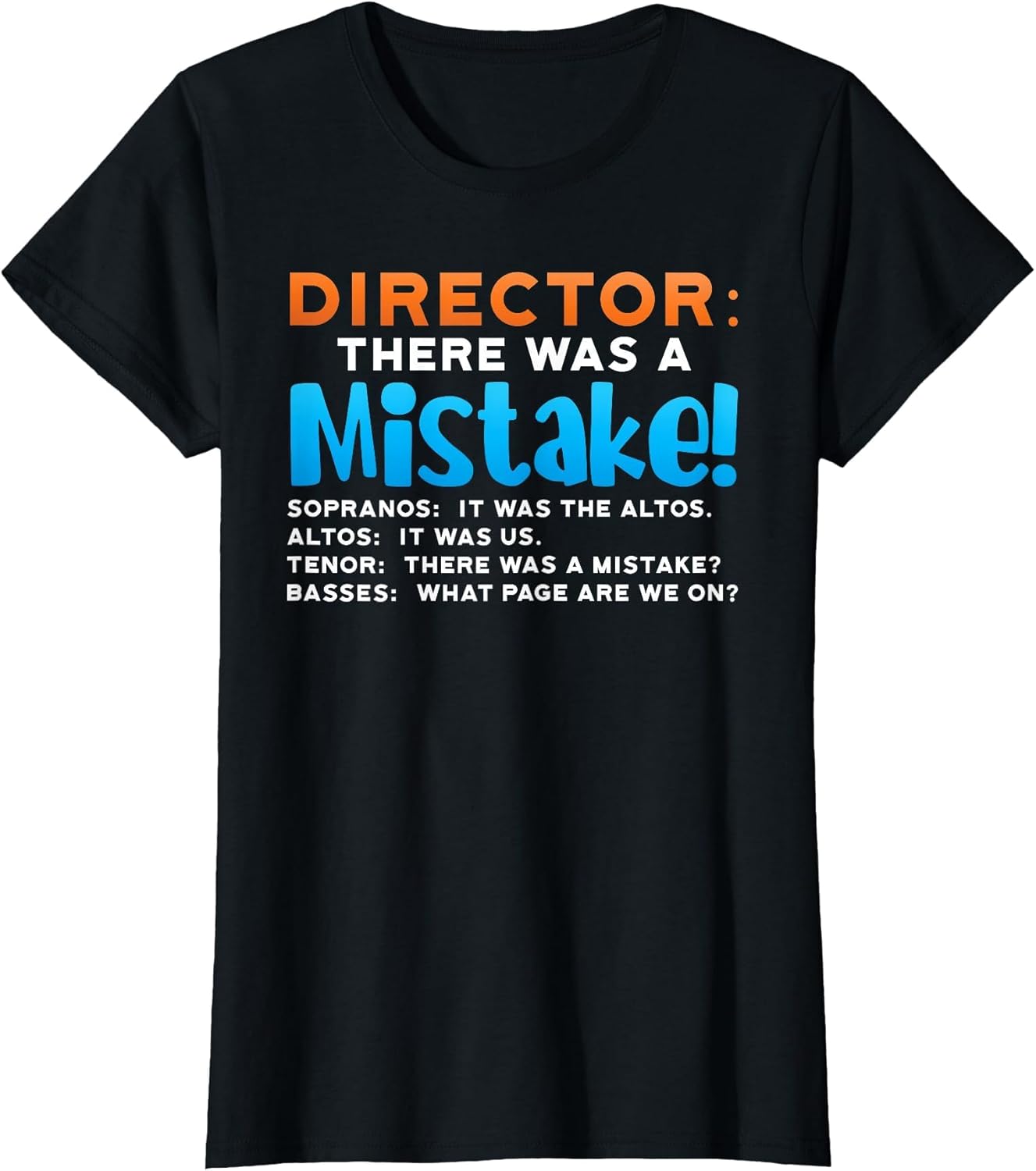 There was A Mistake Choir Singing Director Music Lover