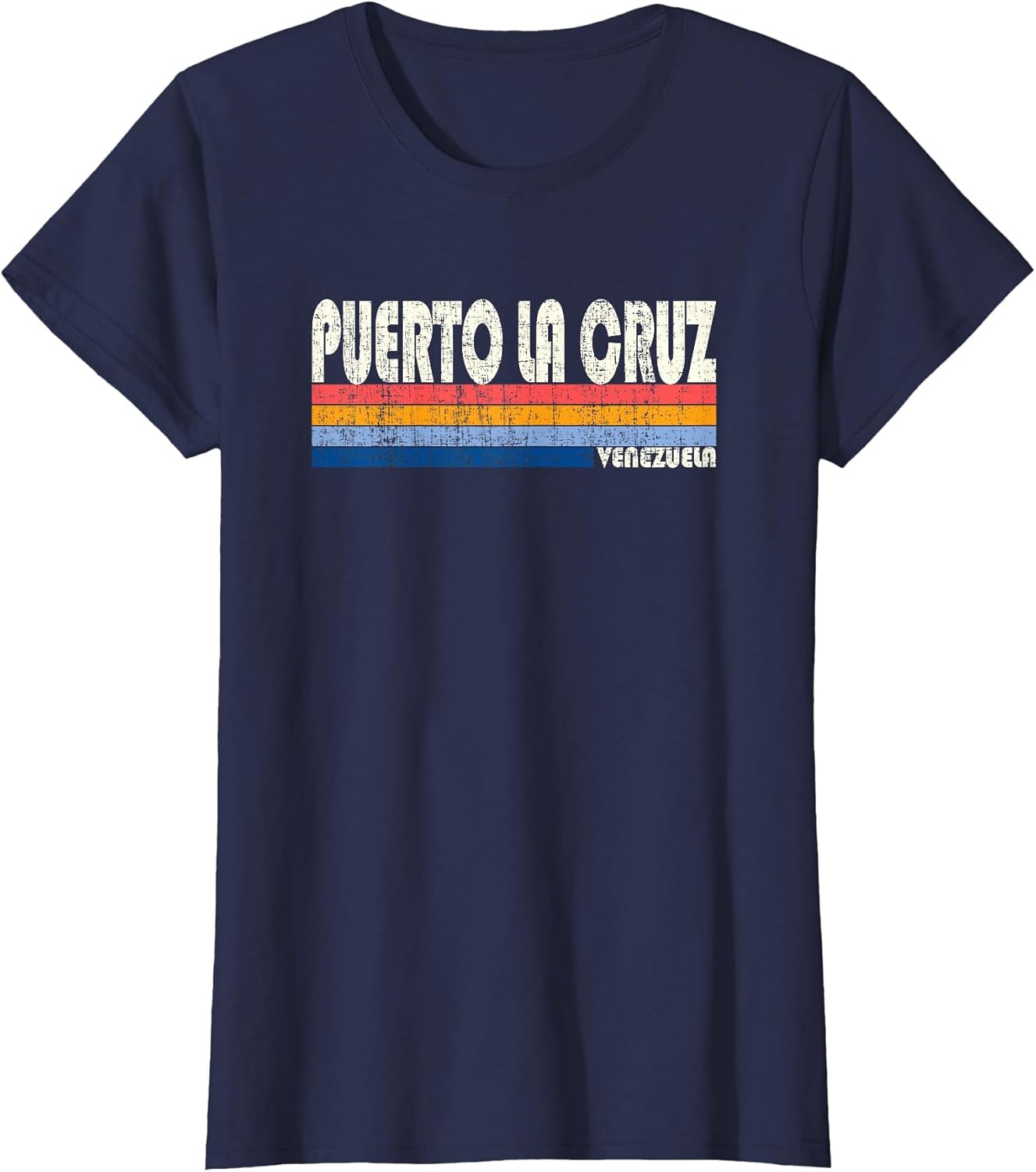 Retro Vintage 70s 80s Style Puerto La Cruz, Venezuela