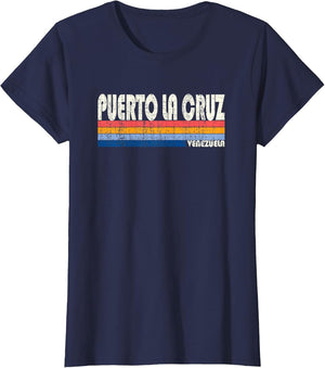Retro Vintage 70s 80s Style Puerto La Cruz, Venezuela