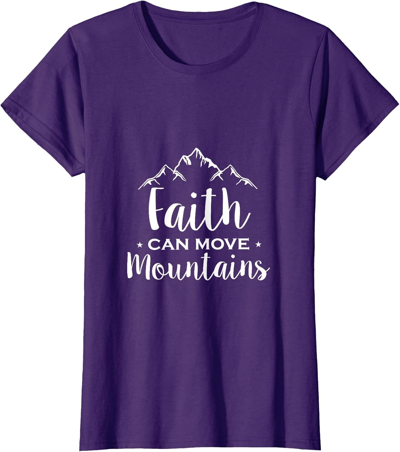 Faith Can Move Mountains - Christian Bible Verse Cross Epic
