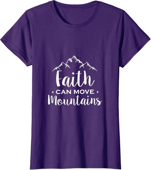 Faith Can Move Mountains - Christian Bible Verse Cross Epic