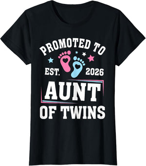 Promoted to Aunt of Twins Est 2026 Gender Reveal